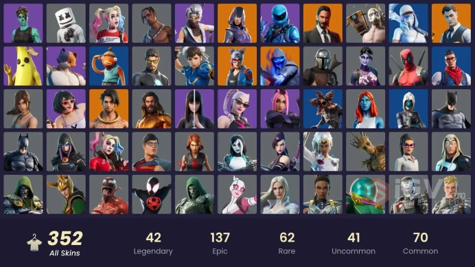 FA / 349 SKINS / IKONIK / TRAVIS SCOTT / HONOR GUARD / MINTY / LEVIATHAN AXE / OG STW