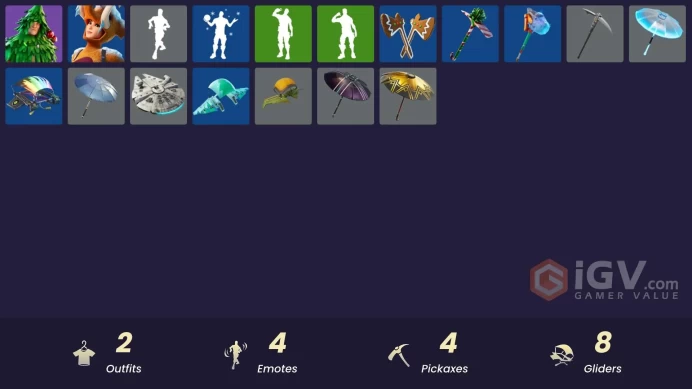 Fortnite Account [PC] 2 skins | Lt. Evergreen | Wooly Warrior | The Sith | Re-gifter | Clawz Retro | Shooting Starstaff | Peppermint Pick | Shor
