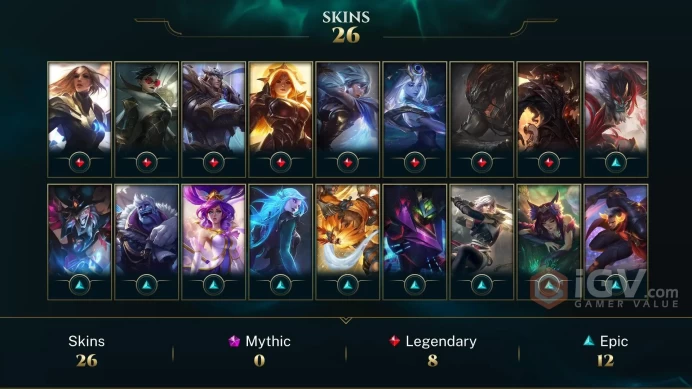 [SA] LOL 26 SKINS 