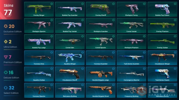 EU/TUR 76740 Spent VP Champions 2024 Bundle Prime//2.0 Karambit Onimaru Kunitsuna Evori Dreamwings Vandal Reaver Vandal Ion Vandal ChronoVoid Va