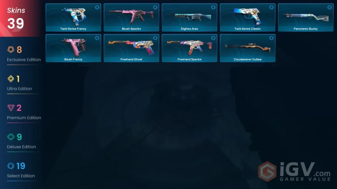 EU/TUR 29675 Spent VP Prime//2.0 Karambit Neo Frontier Phantom Aemondir Vandal Gaia's Vengeance Vandal Recon Balisong Neo Frontier Marshal Radia