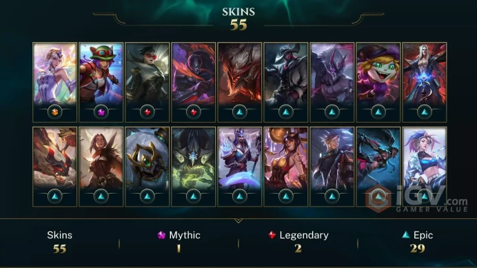 [EUW] S16! - SPLIT 1! - Emerald 4 - 75 WR - 30 LP Gain - 55 skins - 98 Champs - 207 Level - HANDMADE - FULL ACCESS
