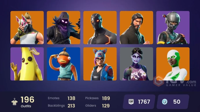 [PC] 196 skins | OG STW | The Reaper | Elite Agent | WORLD CUP | Rogue Agent | Prodigy | Valkyrie | A.I.M. | Rox | Drift | Calamity | 50 VB