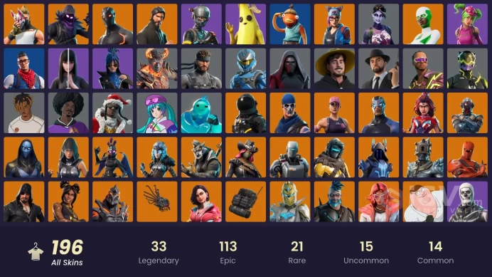 [PC] 196 skins | OG STW | The Reaper | Elite Agent | WORLD CUP | Rogue Agent | Prodigy | Valkyrie | A.I.M. | Rox | Drift | Calamity | 50 VB