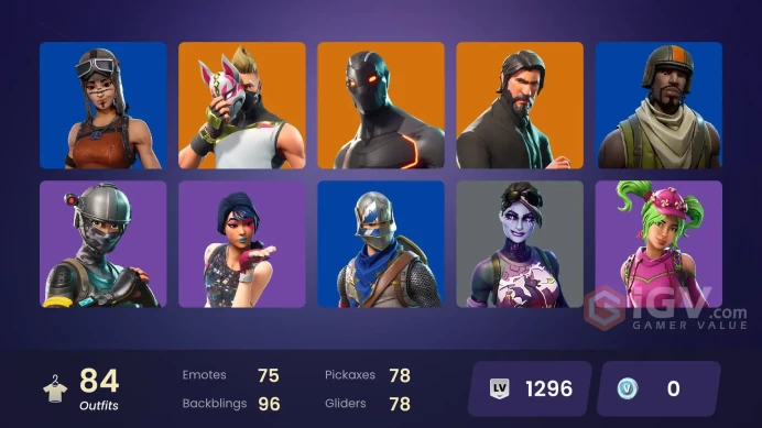 [PC/XBOX] 84 skins | Renegade Raider | Aerial Assault Trooper | Sparkle Specialist | The Reaper | Blue Squire | Royale Knight | 0 VB