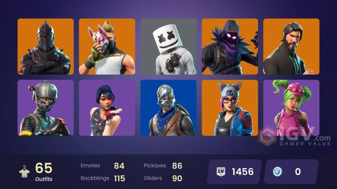 [PC] 65 skins | OG STW | Black Knight | Sparkle Specialist | The Reaper | Blue Squire | Royale Knight | Elite Agent | World Warrior | 0 VB