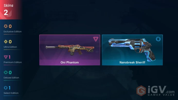 [NA] 2 SKINS | 0    KNIVES |Oni PhantomNanobreak Sheriff