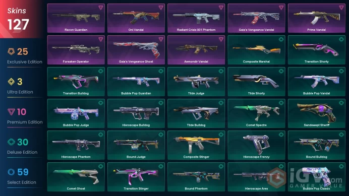 EU/TUR 84165 Spent VP Ignite Fan Champions 2023 Bundle VCT 2026 Sigil Evori Dreamwings Vandal RGX 11z Pro Spectre Cryostasis Vandal Prime Vandal