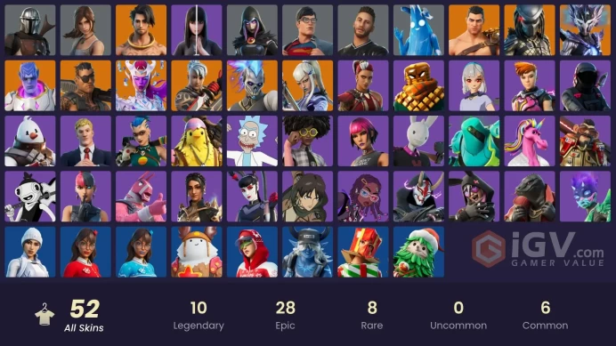 ACC198Fortnite Account [PC] 52 skins | Raz | Menace | The Cube Queen | Spire Assassin | Ronin | Joey | Kymera | Renzo the Destroyer | Predator |