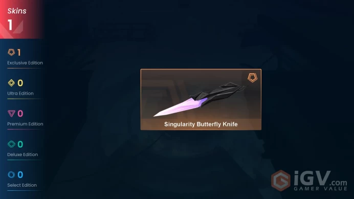 [NA]   1   SKINS | 1    KNIVES |    Singularity Butterfly Knife