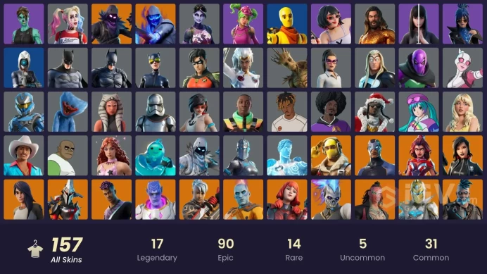 ACC214Fortnite Account [PC] 149 skins | Blue Team Leader | Tart Tycoon | Rogue Agent | Ronin | Eternal Knight | The Imagined | Sorana  1250 VB