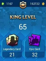[ LIFETIME WARRANTY ] – LVL 65 | King Tower 16 | [31] Lv15 Cards | [61] Lv14 Cards | 19 Evolutions | [87] Emotes | Push Ready