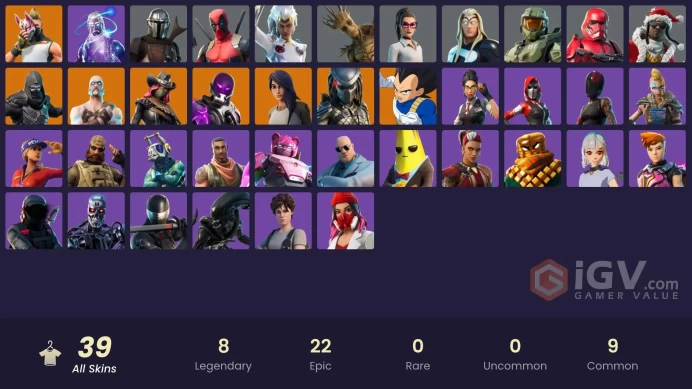 [PC/XBOX/PSN] 39 skins | Galaxy | Master Chief | Snake Eyes | Enforcer |