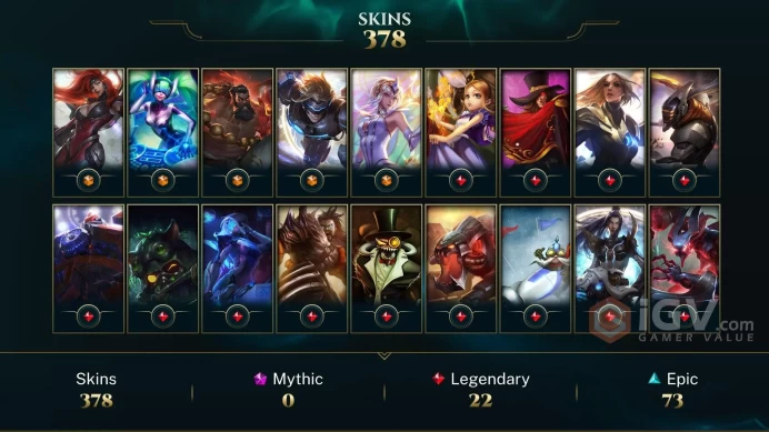 OCE - ~ All Champions ~ 400 Skins - 5 Ultimate - Gun Goddess Miss Fortune - Pulsefire Caitlyn - PROJECT: Vayne - God-King Darius - Silver/Bronze