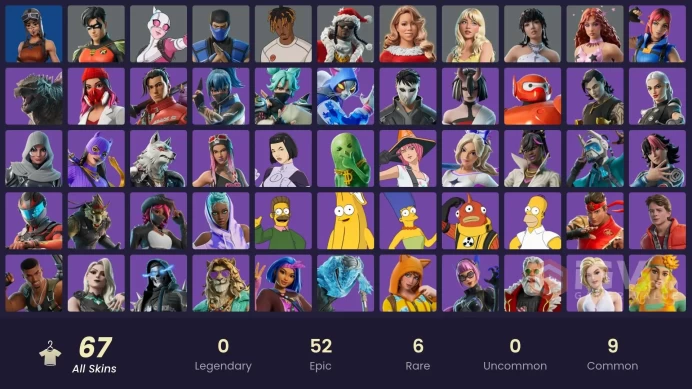 ACC207 Fortnite Account [PC] 67 skins | Renegade Raider | Gwenpool | Sub-Zero (MK3) | Sabrina Carpenter | Rockstar LISA | Santa Dogg | Chappell 