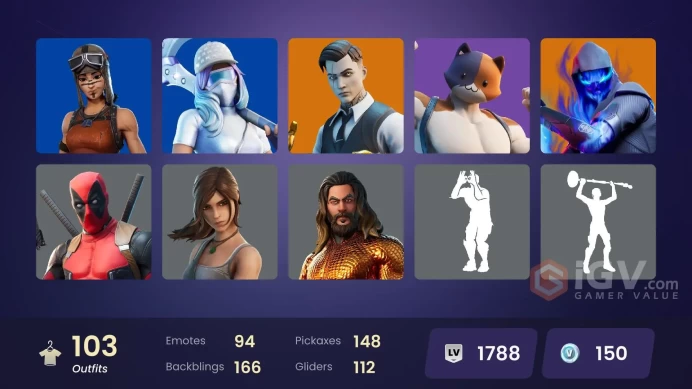  ACC221 Fortnite Account [PC] 104 skins | OG STW | Renegade Raider | Gold Midas | Gold Brutus | Point Patroller | Subzero Cryptic | Cobalt Snowf