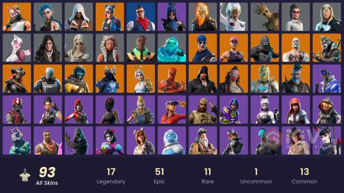  ACC224 Fortnite Account [PC] 93 skins | OG STW | Arcane Jinx | Prodigy | Interceptor | Blue Striker | The Ice King | A.I.M. | Lynx | Ark | Hybr