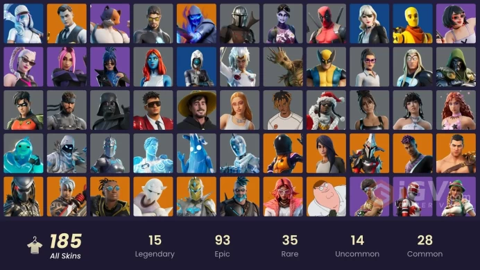 ACC226 Fortnite Account [PC] 185 skins | Gold Midas | Gold Brutus | Snap | Ronin | Eternal Knight | Menace | Omegarok 600 VB