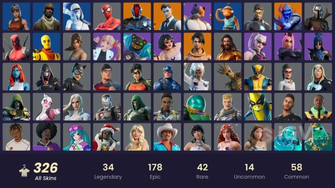 ACC229 Fortnite Account [PC] 326 skins | Renegade Raider | Aerial Assault Trooper | Eon | Gold Meowscles | Gold Midas | Gold Brutus | Snap | Had