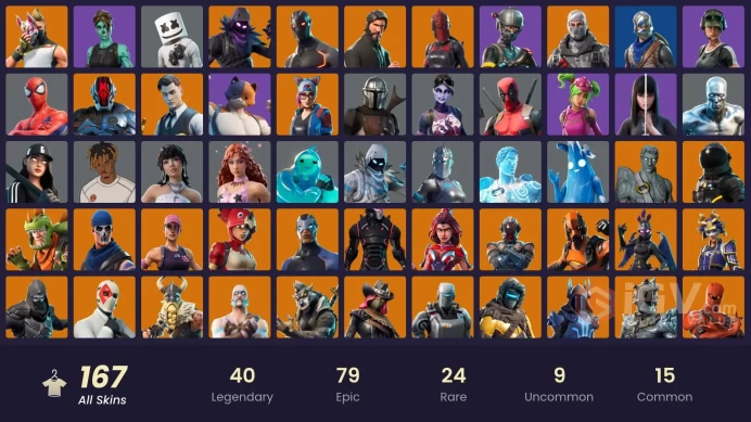 [PC/PSN/XBOX] 166 skins | OG STW | The Reaper | Blue Squire | Elite Agent | Omega (stage 5) | Unchained Ramirez | Rogue Agent | 1400 VB