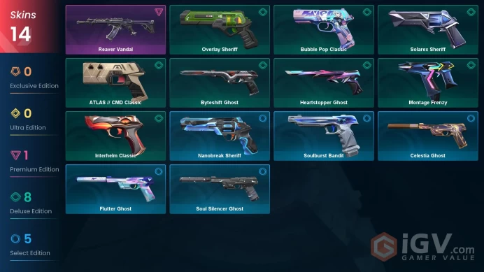 AP | VP 29 | LVL 192 | Reaver Vandal | Bubble Pop Classic | Interhelm Classic | Overlay Sheriff | ATLAS // CMD Classic | Solarex Sheriff | V0885