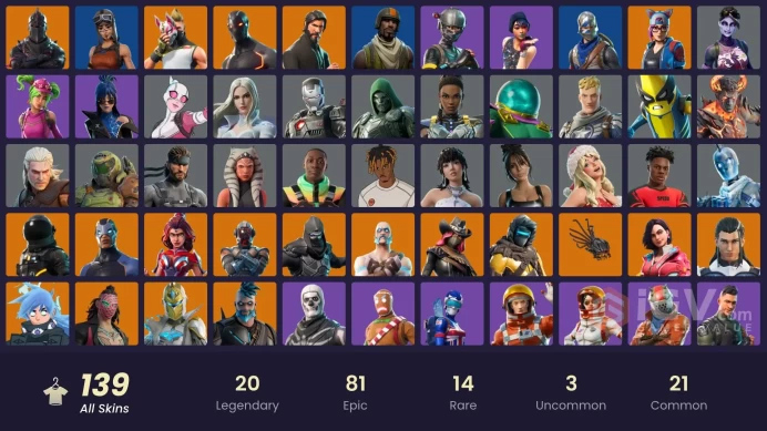 [NIN/PC] 139 SKINS | BLACK KNIGHT | TAKE THE L | RENEGADE RAIDER | AERIAL ASSAULT TROOPER |SPARKLE SPECIALIST | THE REAPER | BLUE SQUIRE | ROYAL