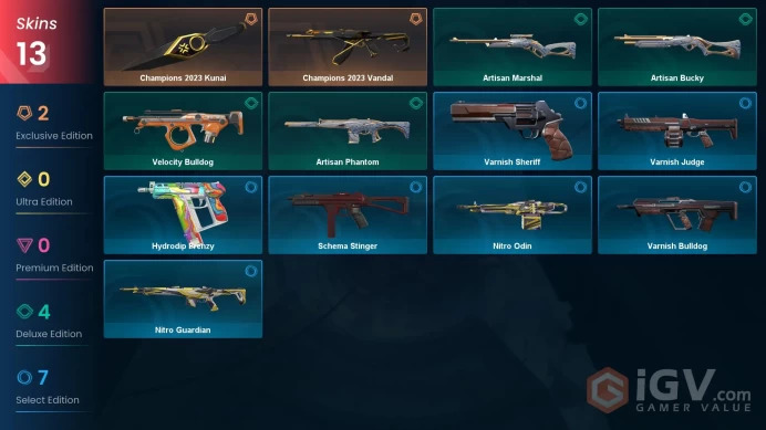[LATAM] 13 Skins | 1 Knife | Full Acces | Champions 2023 Kunai / Champions 2023 Vandal |