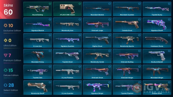 60 Skin // EU-TR // Champions 2023 + Champions 2024 + Glitchpop + Chaos + Araxys + Prime + Magepunk + 5 Knife + MORE // FULL Access // Bronze 2