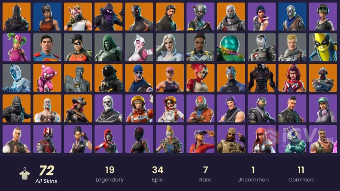 Full Access - [NINTENDO/PC] 71 skins | OG Renegade Raider , Black Knight , Sparkle Specialist , The Reaper , OG STW