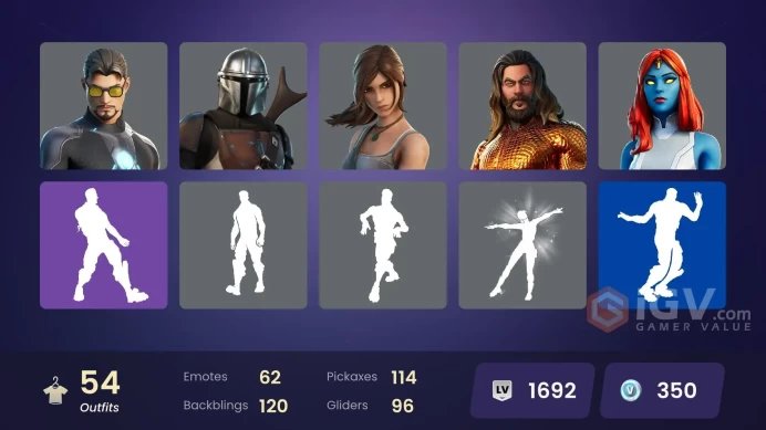 ACC270 Fortnite Account [PC] 54 skins | Fade | Eternal Knight | Predator | Mandalorian | Storm | Jennifer Walters | Groot | Doctor Doom | Doom |
