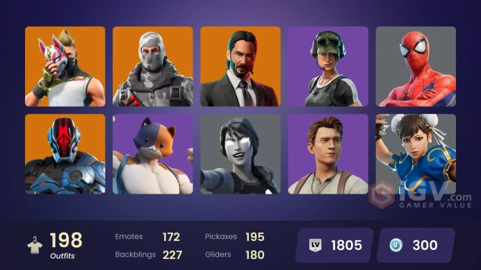 13372/OG STW|Blue Team Leader|Take The L|Blue Striker|John Wick|Trilogy|Sultura|Sub Commander|Trailblazer|Chun-Li|Ryu