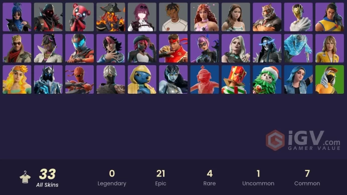 13129[PC/PSN]Slayer Juice WRLD|Trailblazer Tai|Hope|Nisha|Oscar|Vengeance Jones|Holiday Boxy|Winterfest Bushranger|Runway Racer
