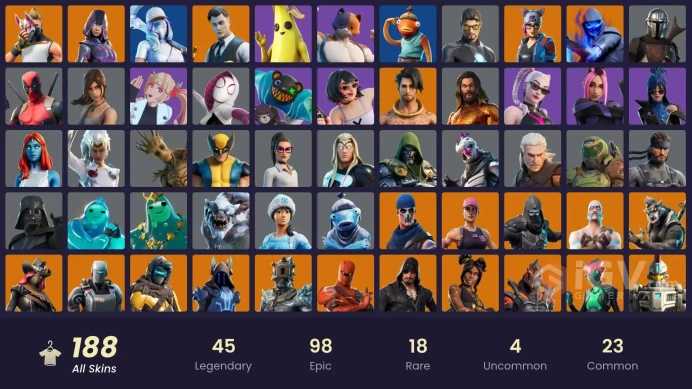 Full Access - [XBOX/NINTENDO/PC] 178 skins | IKONIK , Glow , WORLD CUP , Gold Brutus , Gold Midas , Tart Tycoon , Fade , Menace | OG STW