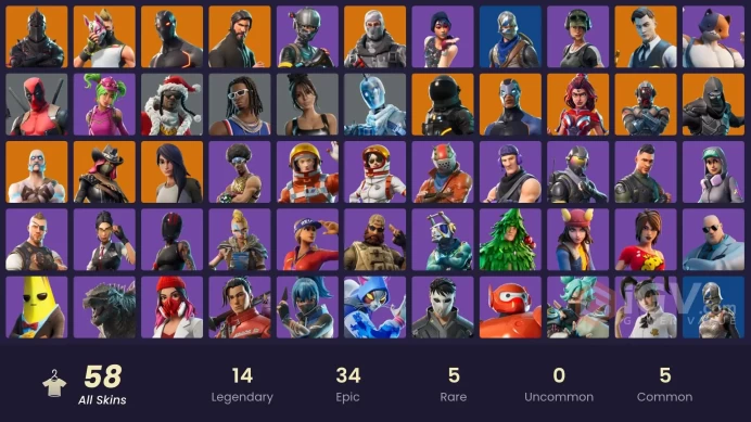 FA - [PC/XBOX] 58 skins | Black Knight | Sparkle Specialist | The Reaper | Blue Squire | Take The L | Elite Agent | Blue Team Leader | Mako