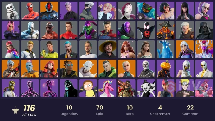  ACC288 Fortnite Account [PC] 116 skins | Shady Doggo | Victor Elite | Naruto Uzumaki | Malik | Torin | Twyn | Snap | The Cube Queen | The Found