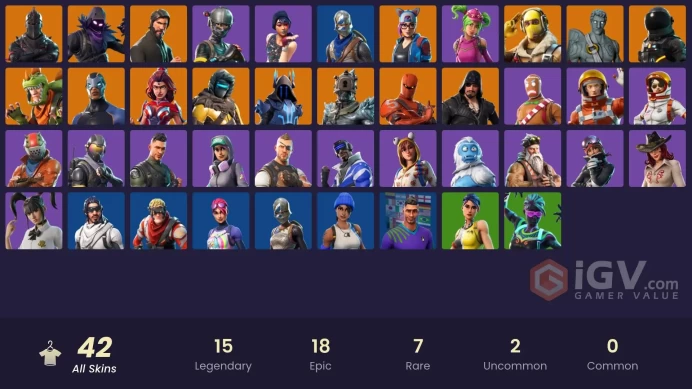 FA - [PC/PSN/XBOX] 42 skins | Black Knight | Sparkle Specialist | The Reaper | Blue Squire | Royale | Elite Agent | Blue Team Leader | Rogue Age