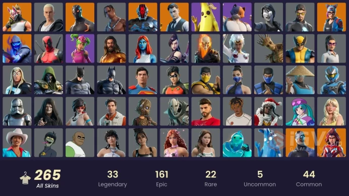 ACC269 Fortnite Account [PC] 265 skins | Travis Scott | Gold Meowscles | Gold Midas | Gold Brutus | Shady Doggo | The Foundation | Rox | Ronin |