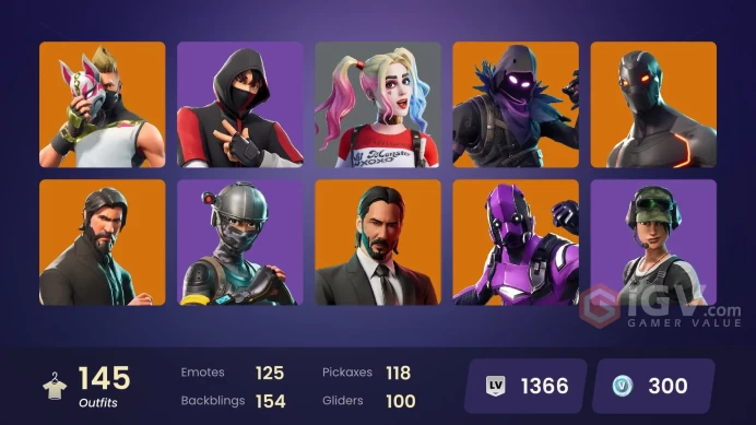 [PC/XBOX] 145 skins | Dark Vertex | IKONIK | The Reaper | Elite Agent | Blue Team Leader | Rogue Agent | Trailblazer | Prodigy | 300 VB