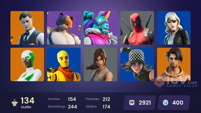 ACC267 Fortnite Account [PC] 134 skins | Gold Midas | Gold Brutus | Florin | Alli | Rox | Ronin | Eternal Knight | The Scientist | Hybrid | Omeg
