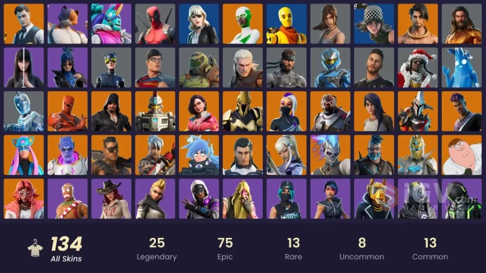 ACC267 Fortnite Account [PC] 134 skins | Gold Midas | Gold Brutus | Florin | Alli | Rox | Ronin | Eternal Knight | The Scientist | Hybrid | Omeg