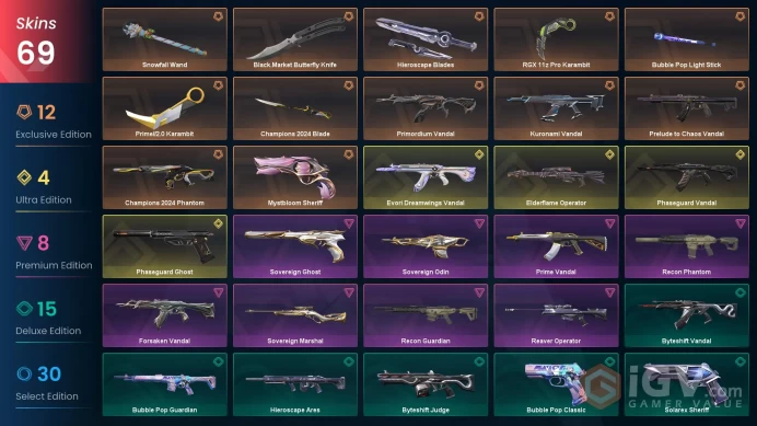 EU-Turkey【PC/XBOX/PSN】Champions 2024 Bundle【FULL ACCESS】Kuronami / Phaseguard / Prelude to Chaos / RGX Karambit / Evori Dreamwings 