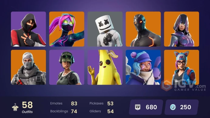 [PSN,XBOX,PC,NINT] Ikonik | STW | Glow | Galaxia | Omega | Marshmello | Reaper Axe | Scenario | 58 Skins