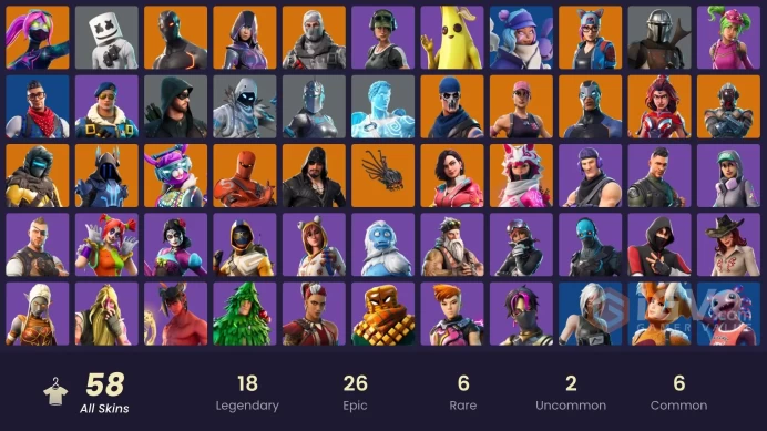 [PSN,XBOX,PC,NINT] Ikonik | STW | Glow | Galaxia | Omega | Marshmello | Reaper Axe | Scenario | 58 Skins