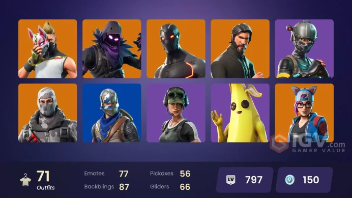 [XBOX,PC,NINTENDO] Royale Knight | Blue Squire | The Reaper | Take The L | Elite Agent | STW | 68 Skins