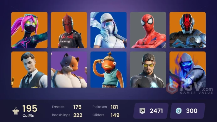 [PC/PSN/XBOX] 195 skins | Gold Midas | Victor Elite | Hangtime | The Foundation | Alli | Rox | Ronin | Menace | The Scientist | Spire Assassin 