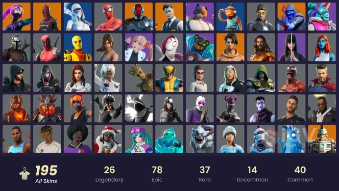 [PC/PSN/XBOX] 195 skins | Gold Midas | Victor Elite | Hangtime | The Foundation | Alli | Rox | Ronin | Menace | The Scientist | Spire Assassin 