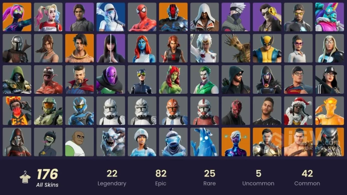 [XBOX,PC,NINT] Master Chief (Matt Black) | Leviathan Axe | Reaper | Midas' Shadow | Galaxia | Groot | 144 Skins