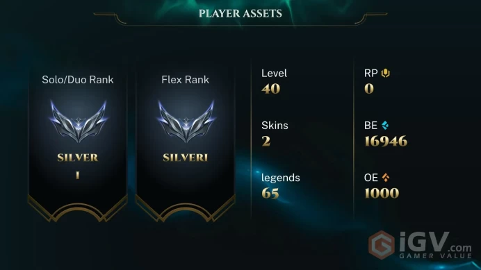 [EUW] S2026 - Silver 1 -57LP- 11Win - 5Lose - 68 Winrate - +30/-10 LP Gain - 16K Be - Honor 4 - Instant Delivery