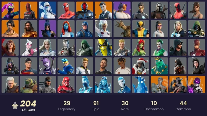 [PC/PSN/XBOX/Nintendo]  204 skins F/A :  Leviathan Axe | Gold Midas | Point Patroller | Pitch Patroller | Cloud Striker | Eternal Knight | Raz |