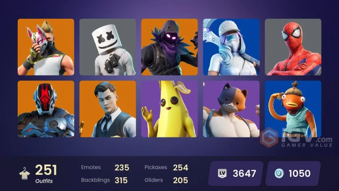 [PC/PSN/XBOX/Nintendo]  251 skins F/A :  Leviathan Axe | WORLD CUP | Gold Midas | Gold Brutus | Tart Tycoon | Blitz | Derby Dominator | Cuddle T